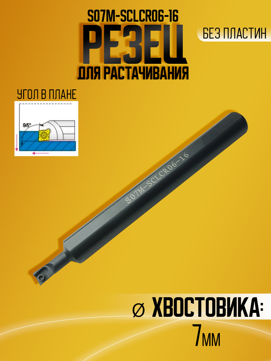 Державка S07M-SCLCR06-A16