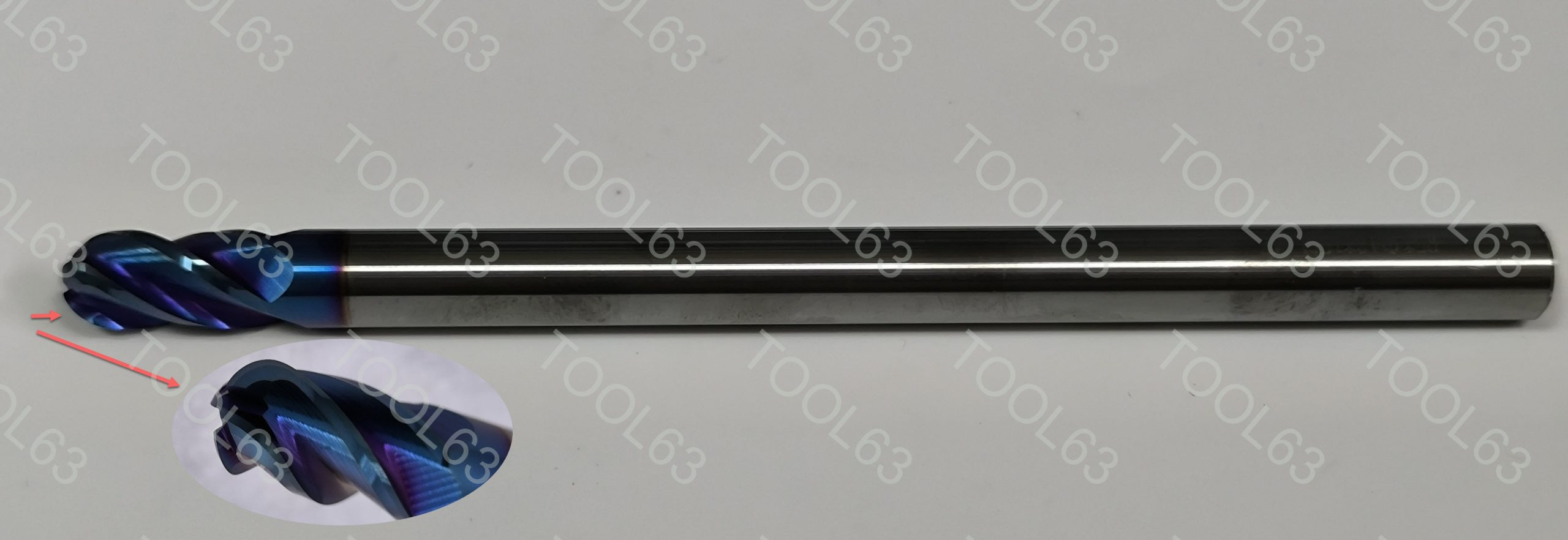 Фреза твердосплавная Great Wall R5*C20*150L d10 Z4 УДЛ Nanoblue * /
