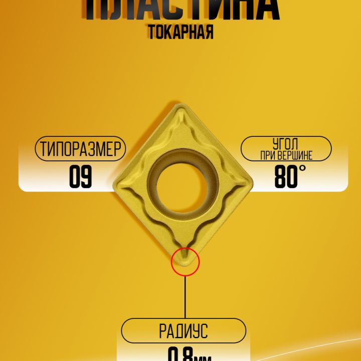 Пластина CCMT09T308-GP GP1225