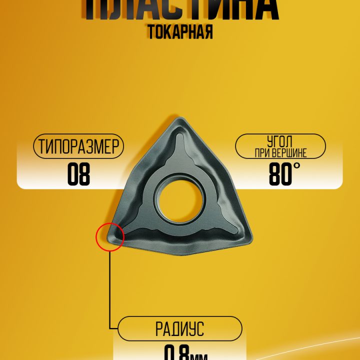 Пластина WNMG080408-GM GK1115