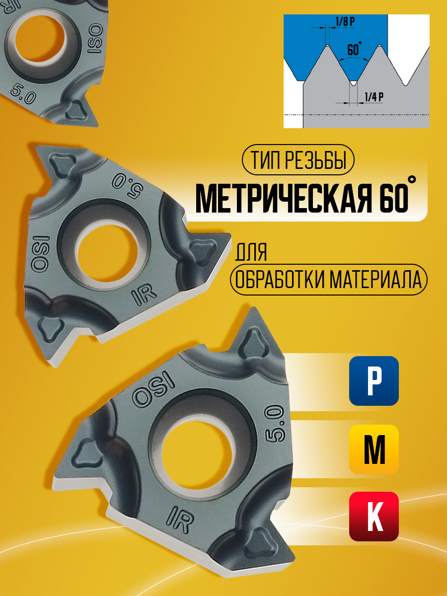 Пластина 22IR 5.00 ISO-TC GM3225
