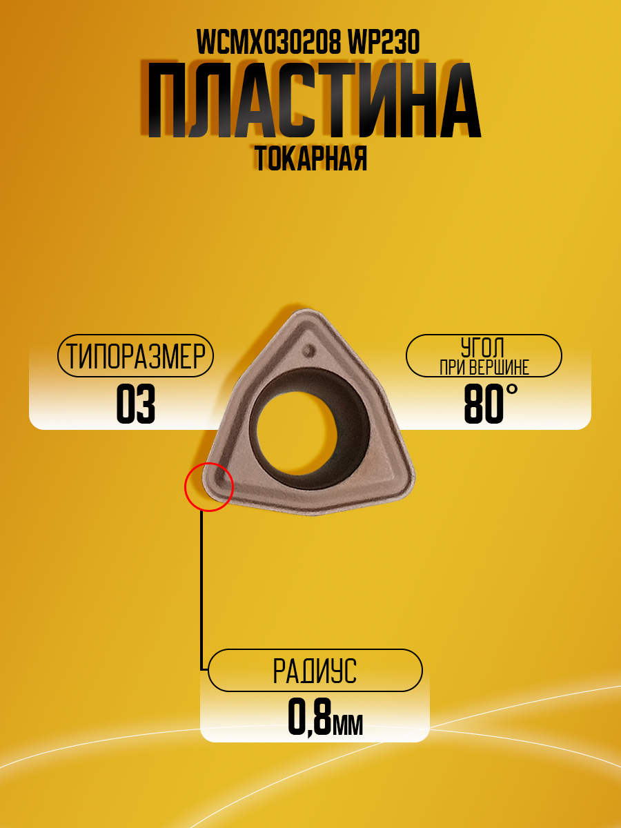 Пластина WCMX030208 WP230