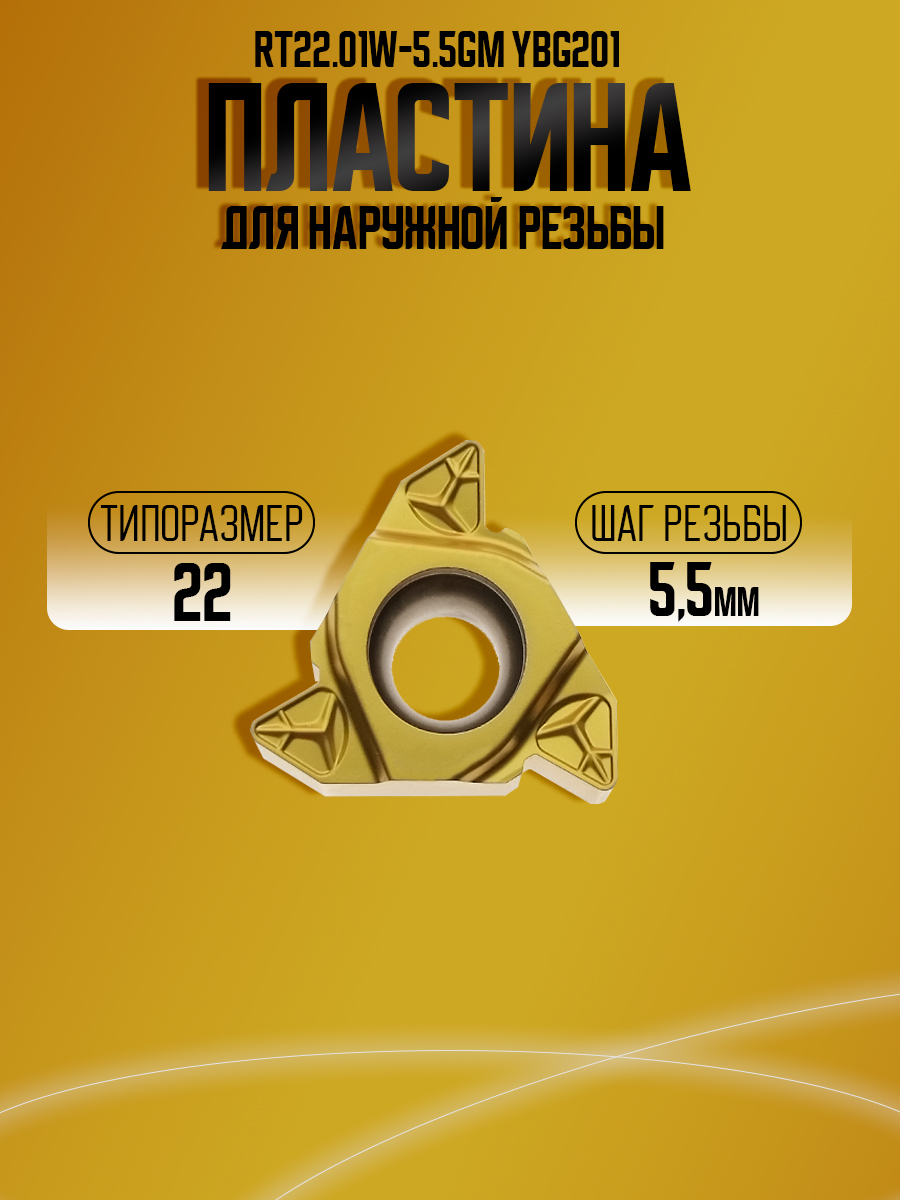 Пластина RT22.01W-5.50GM  YBG201