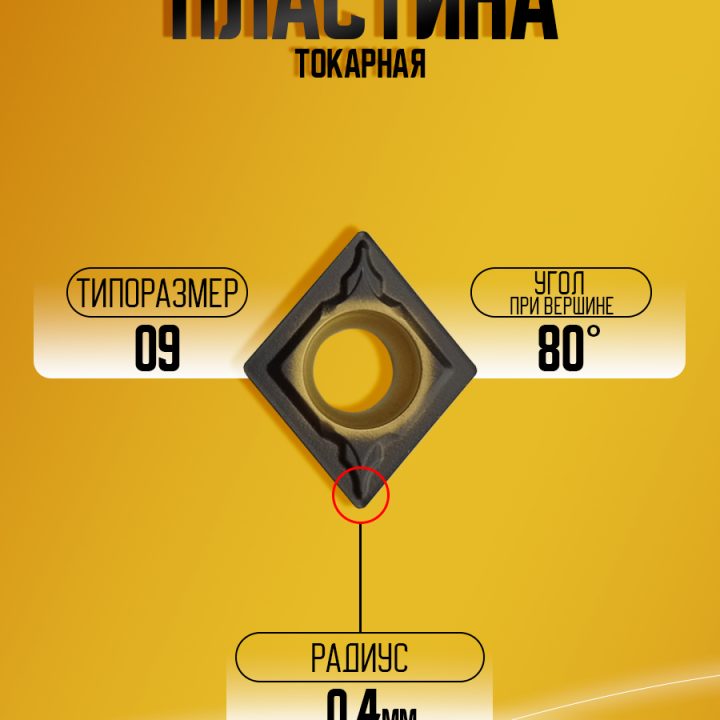 Пластина CCMT09T304-SS HB7010-1