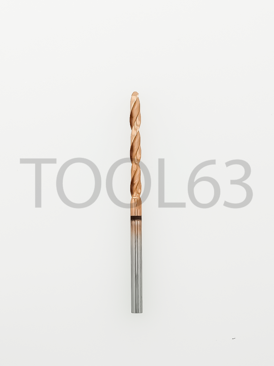 Сверло твердосплавное D2.0 2.0*18*38 HRC55° bronze