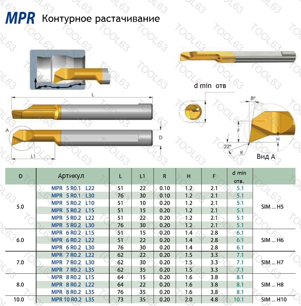 Вставка MPR 4 R0.1 L15