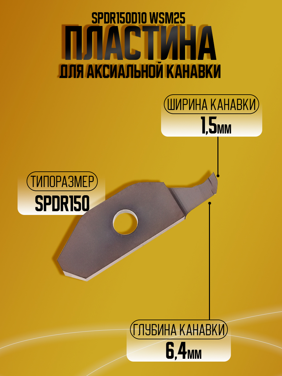 Пластина SPDR150D10 WSM25  KSPDR акс