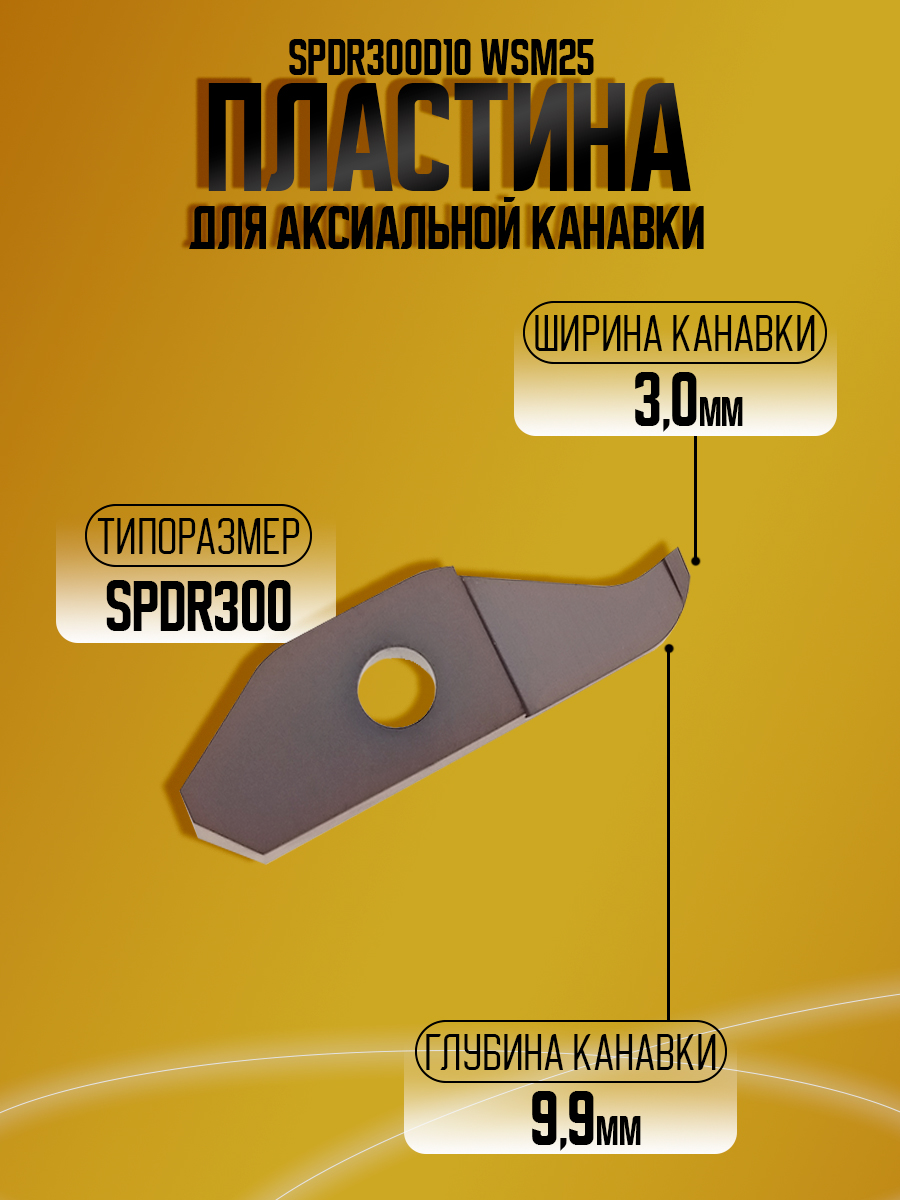 Пластина SPDR300D10 WSM25  KSPDR акс