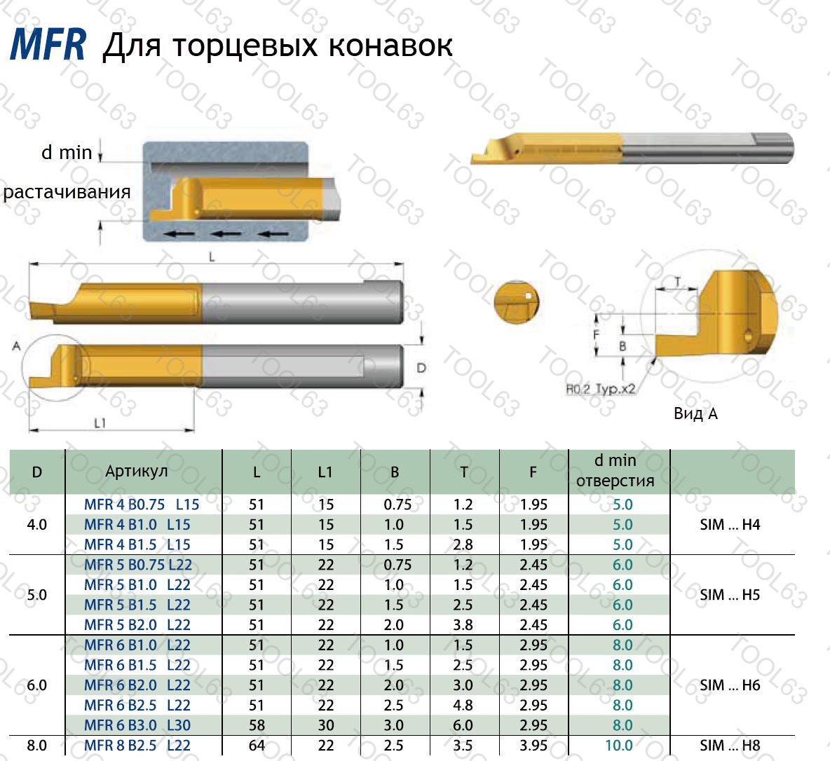 Вставка MFR 5 B1.0 L22 акси