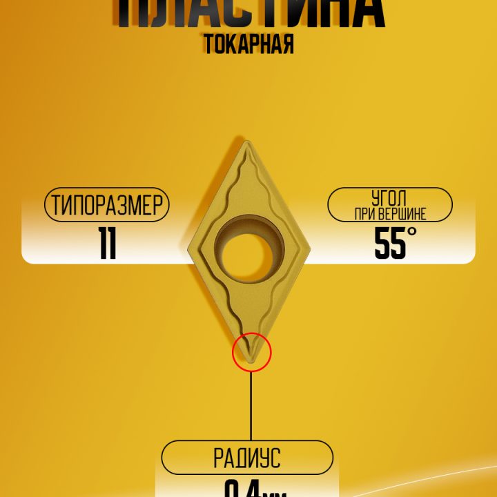 Пластина DCMT11T304-GP GP1225