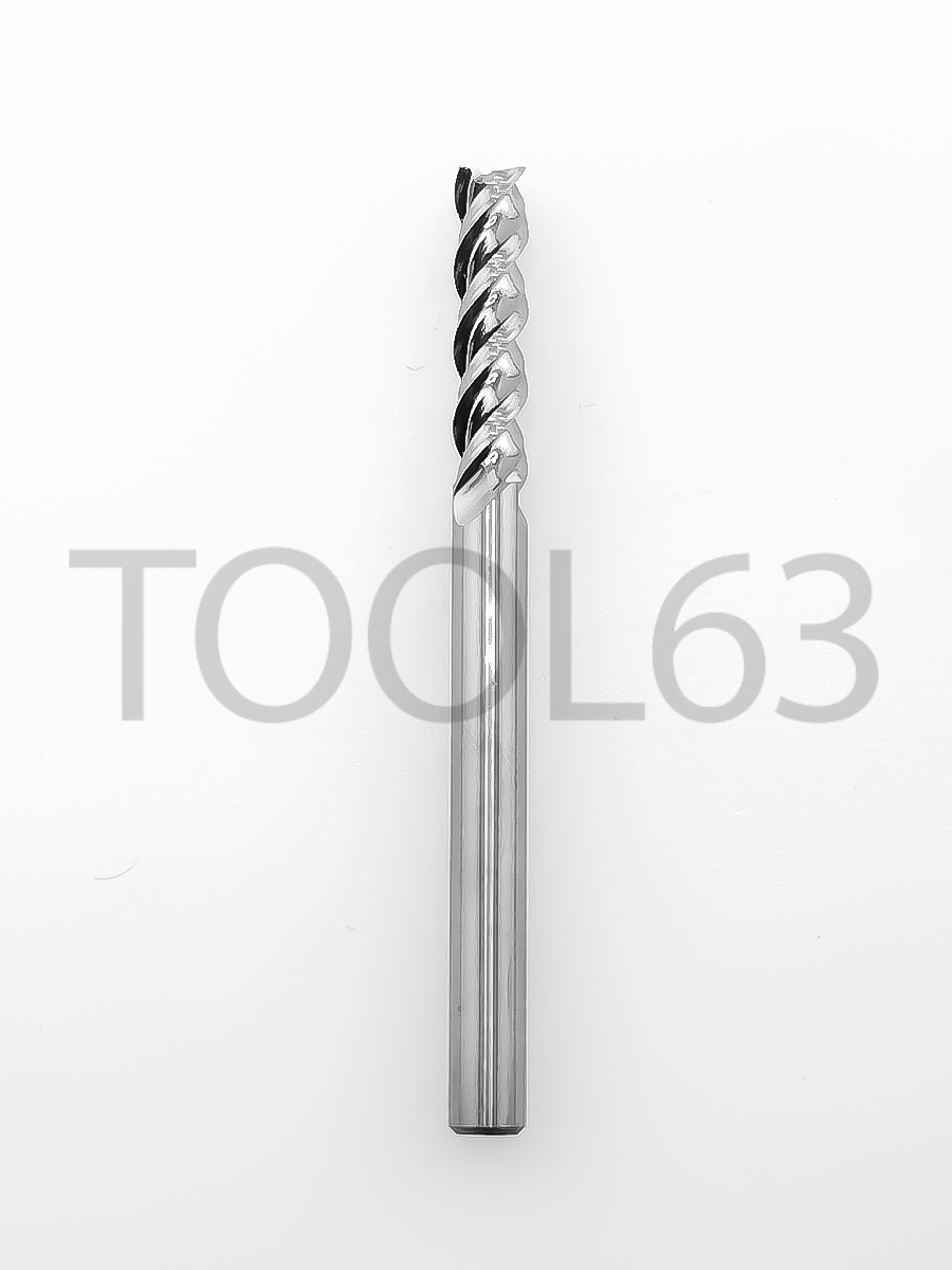 Фреза твердосплавная U D6*25*6*75*3T AL   удл. * /