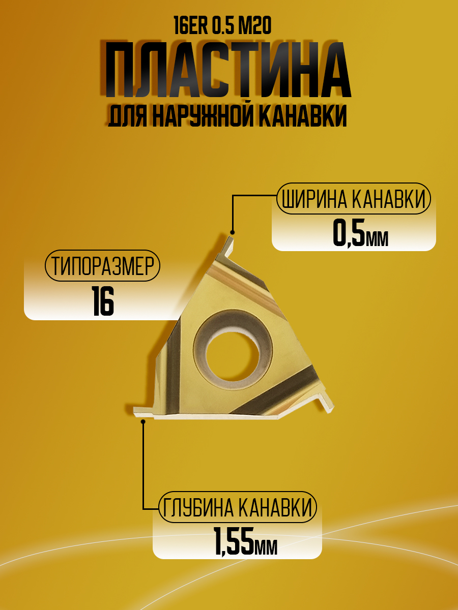 Пластина 16ER 0.50 M20