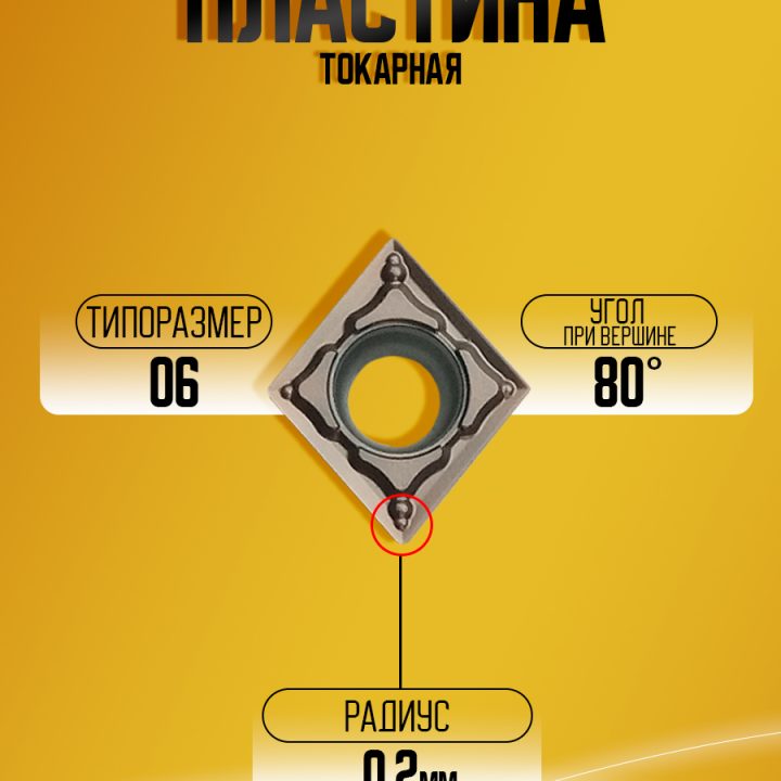 Пластина CCMT060202-MM GS3115