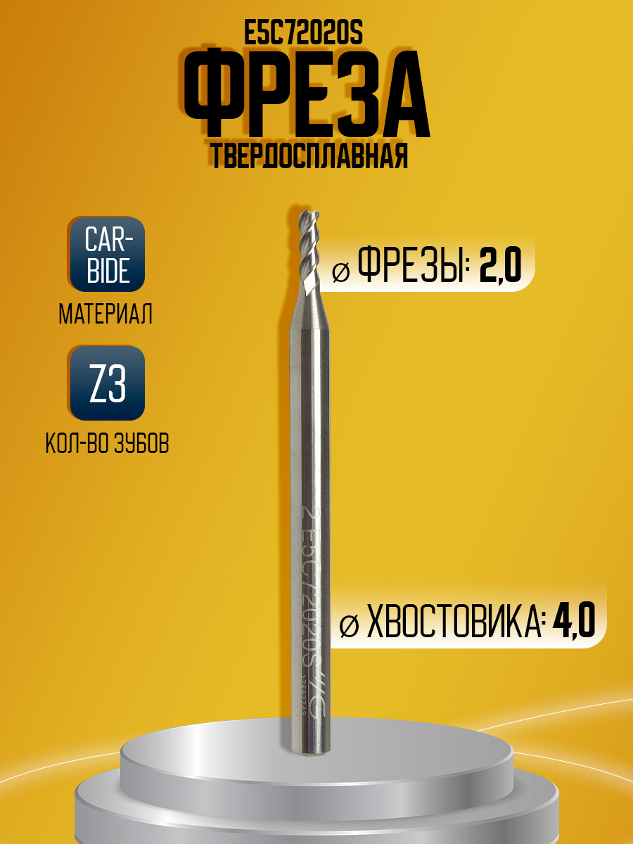 Фреза твердосплавная E5C72020S