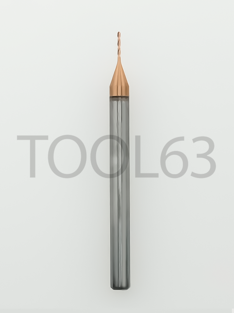 Сверло твердосплавное D0.5*D3*4*38 HRC55° bronze