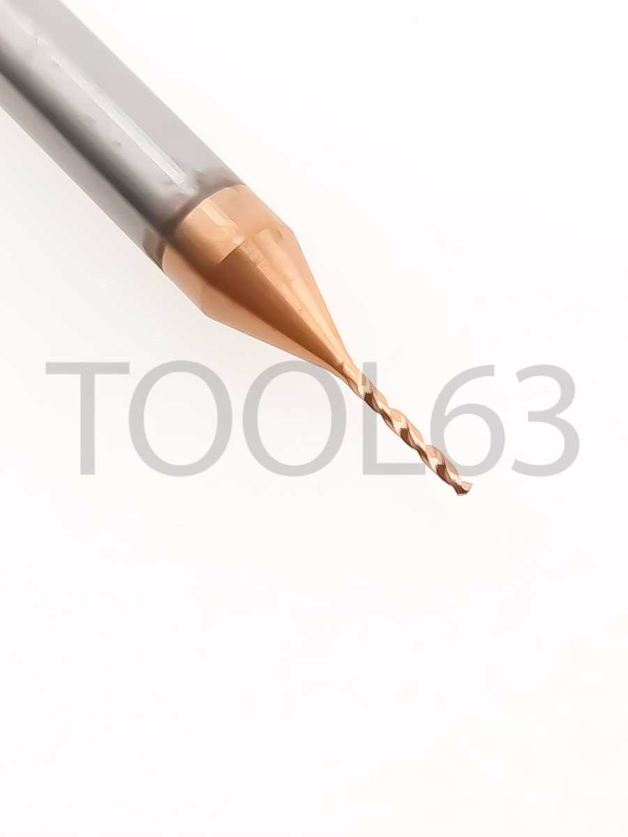Сверло твердосплавное D0.5*D3*4*38 HRC55° bronze