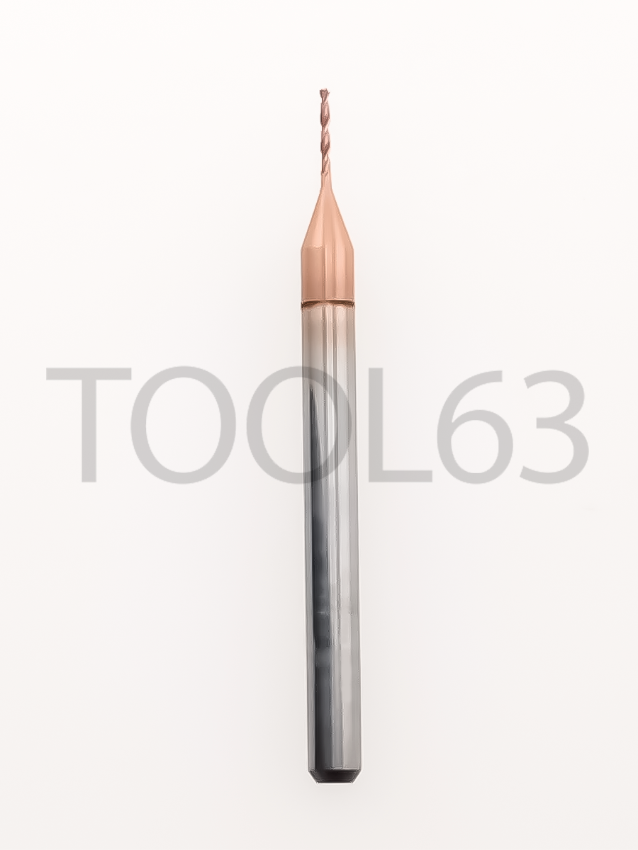 Сверло твердосплавное D0.6*D3*5*38 HRC55° bronze