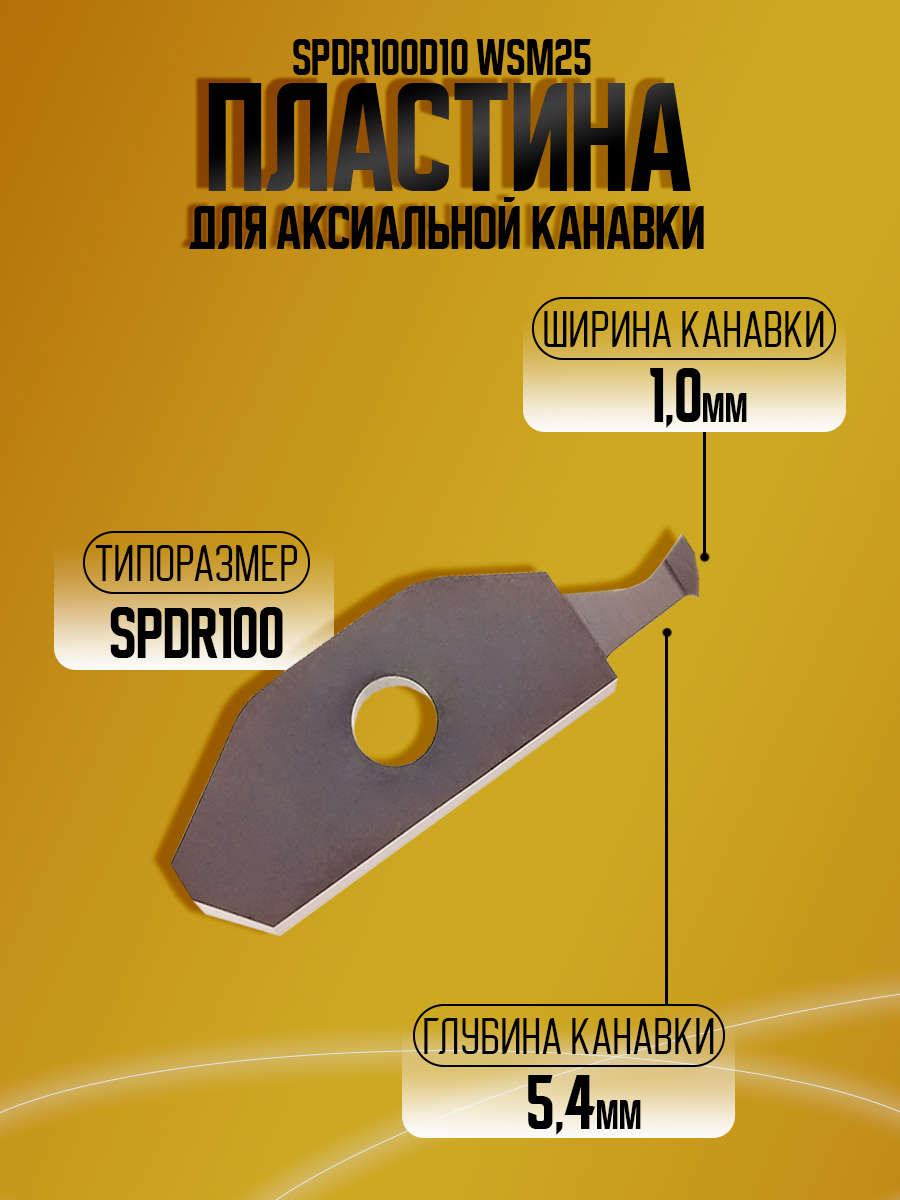 Пластина SPDR100D10 WSM25 KSPDR акс