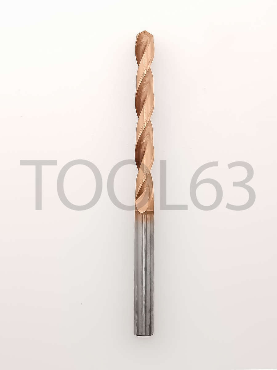 Сверло твердосплавное D5.1*45*80  HRC55° bronze