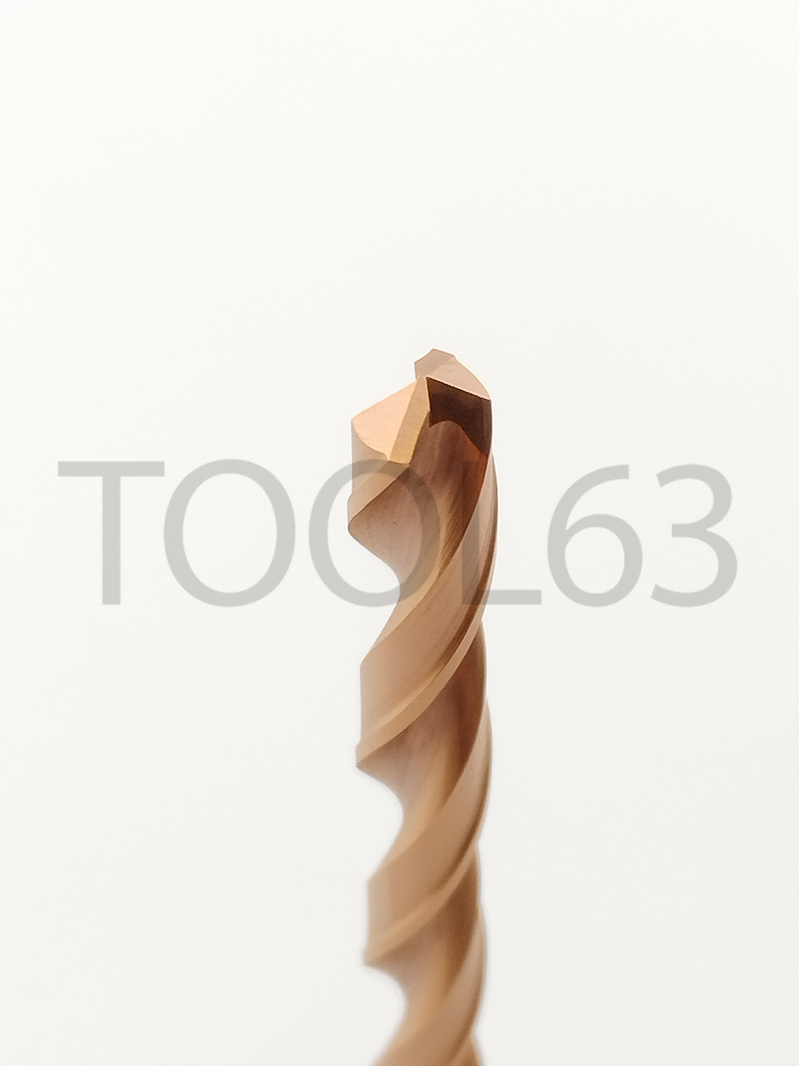Сверло твердосплавное D5.1*45*80 HRC55° bronze