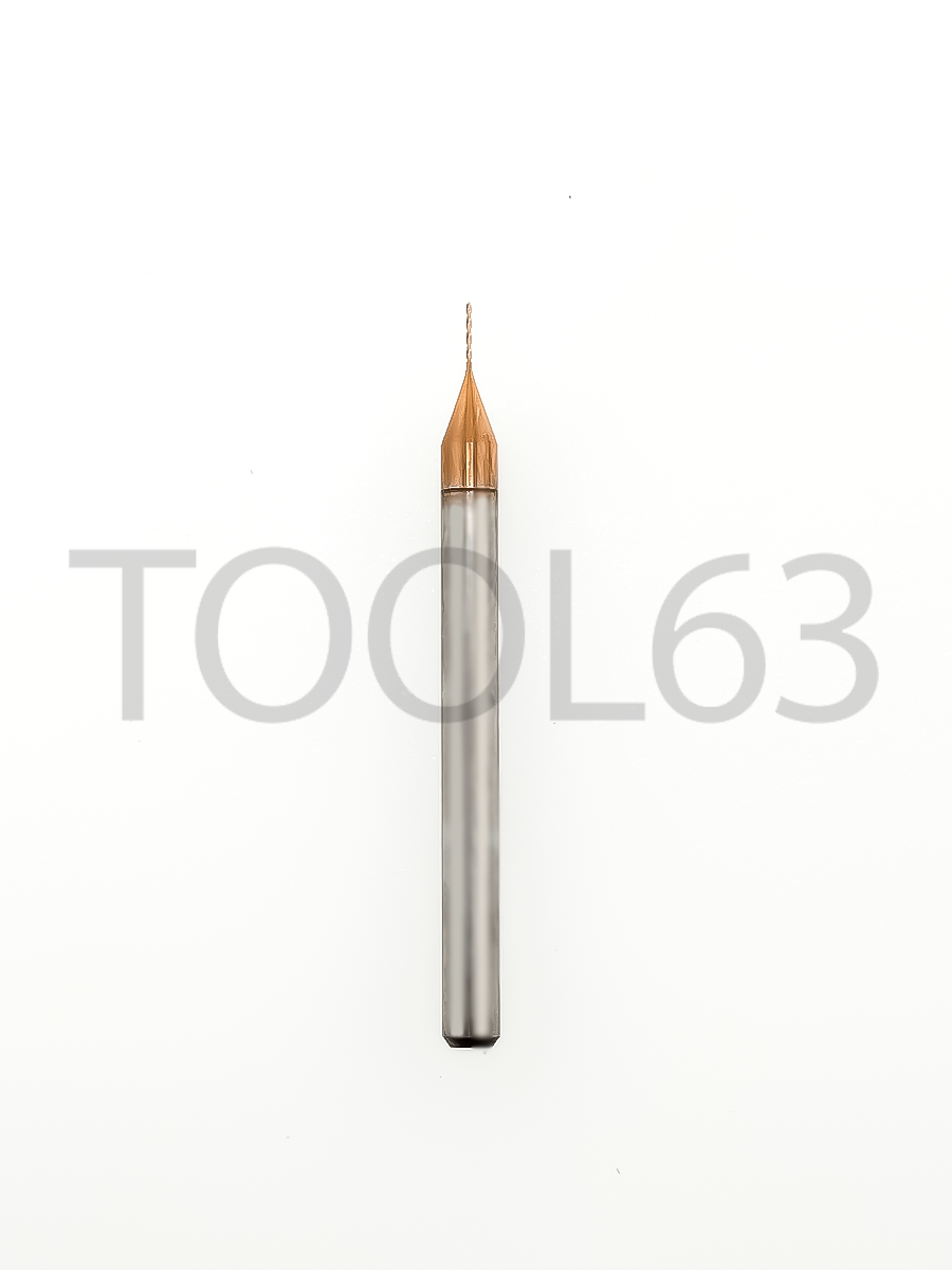 Сверло твердосплавное D0.3*D3*3*38 HRC55° bronze