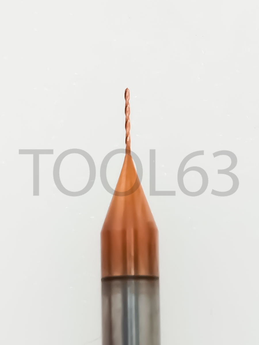 Сверло твердосплавное D0.3*D3*3*38 HRC55° bronze