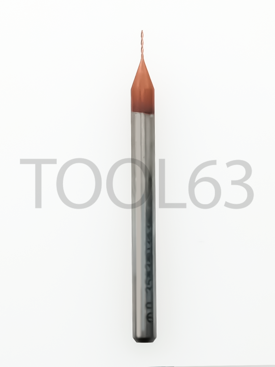 Сверло твердосплавное D0.35*D3*3*38 HRC55° bronze