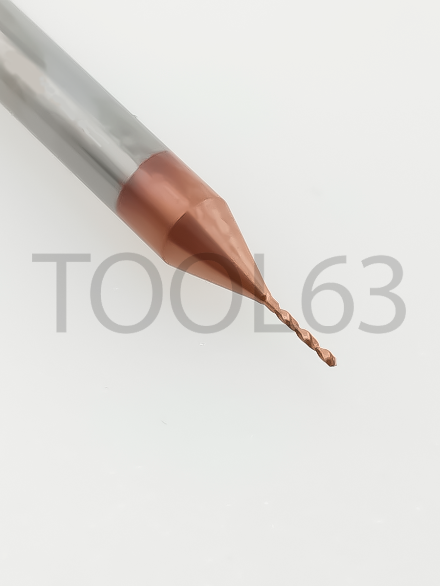 Сверло твердосплавное D0.4*D3*3*38 HRC55° bronze