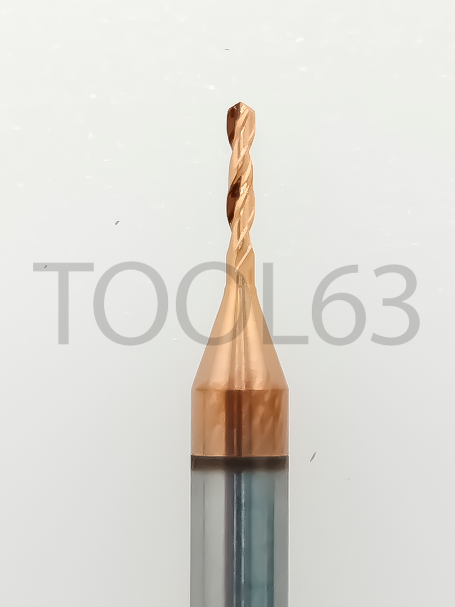 Сверло твердосплавное D0.9*D3*5*38 HRC55° bronze