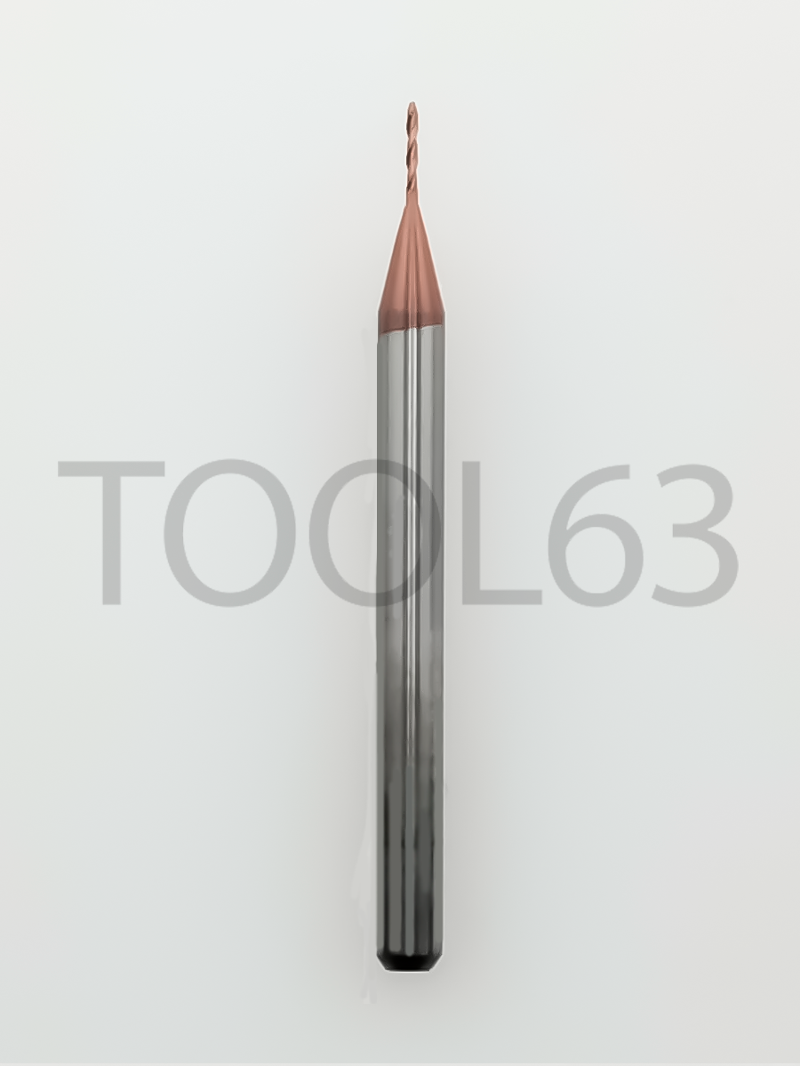 Сверло твердосплавное D0.55*D3*4*38 HRC55° bronze