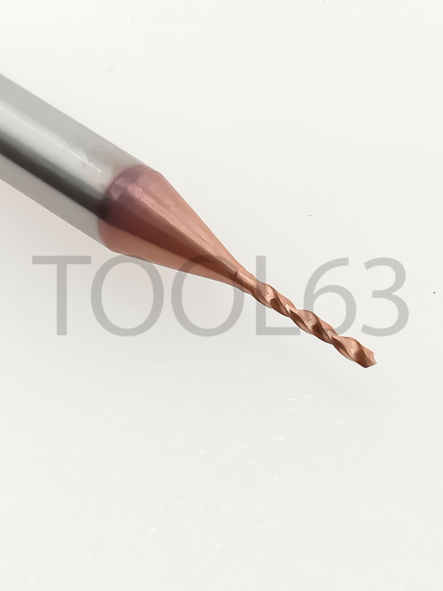 Сверло твердосплавное D0.65*D3*4*38 HRC55° bronze
