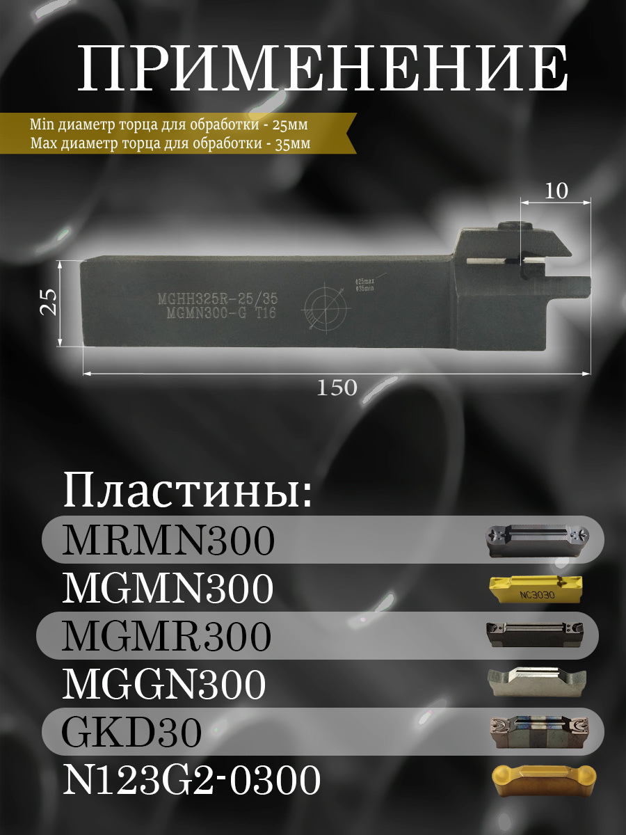 Державка MGHH325R-25/35